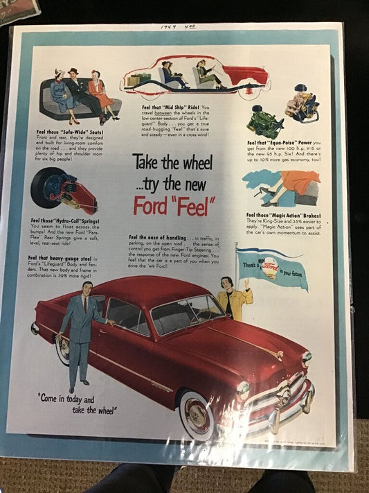 1949 Ford Car Advertisement