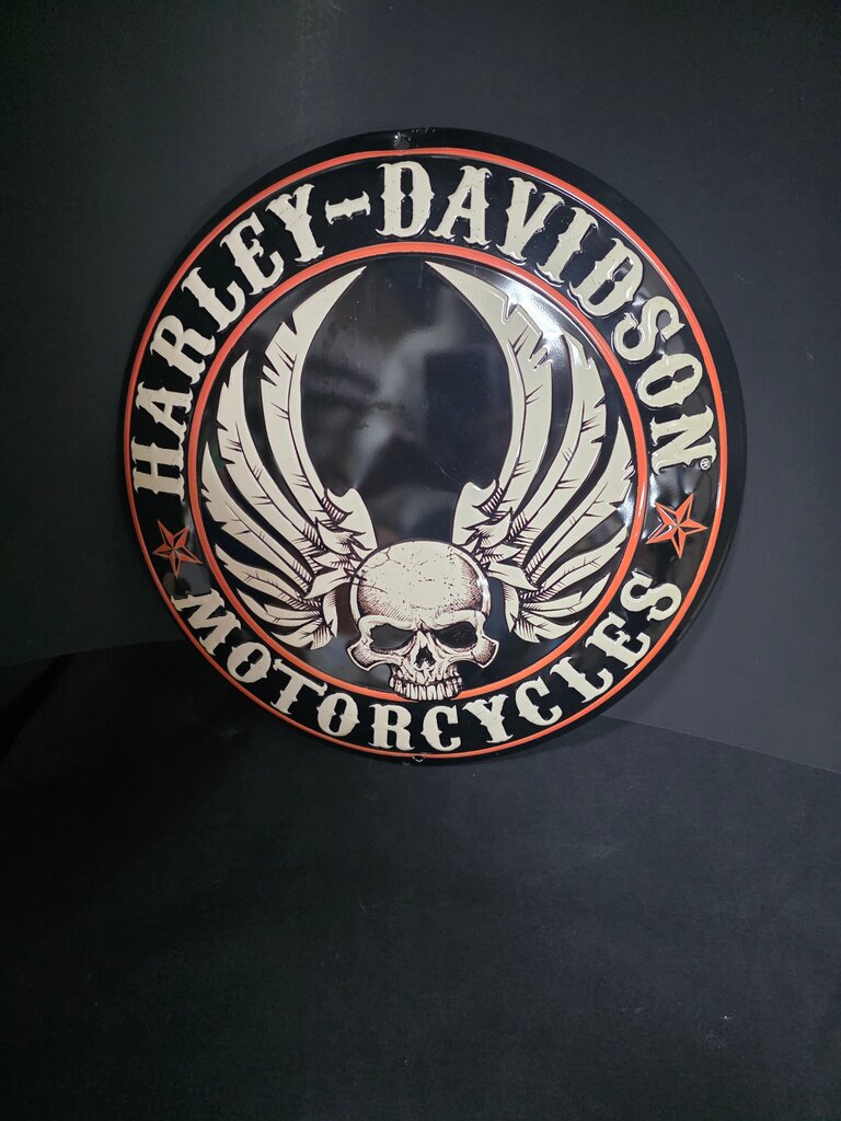 Harley-Davidson Skull and Wings Wall Decor