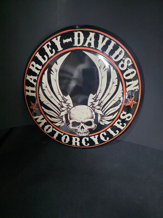 Harley-Davidson Skull and Wings Wall Decor