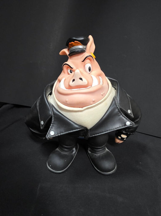 Vintage Applause Harley-Davidson Rubber Hog Pig Biker Figure Collectible