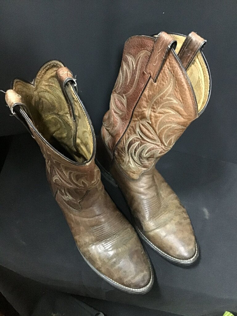 Brown Leather Cowboy Boots