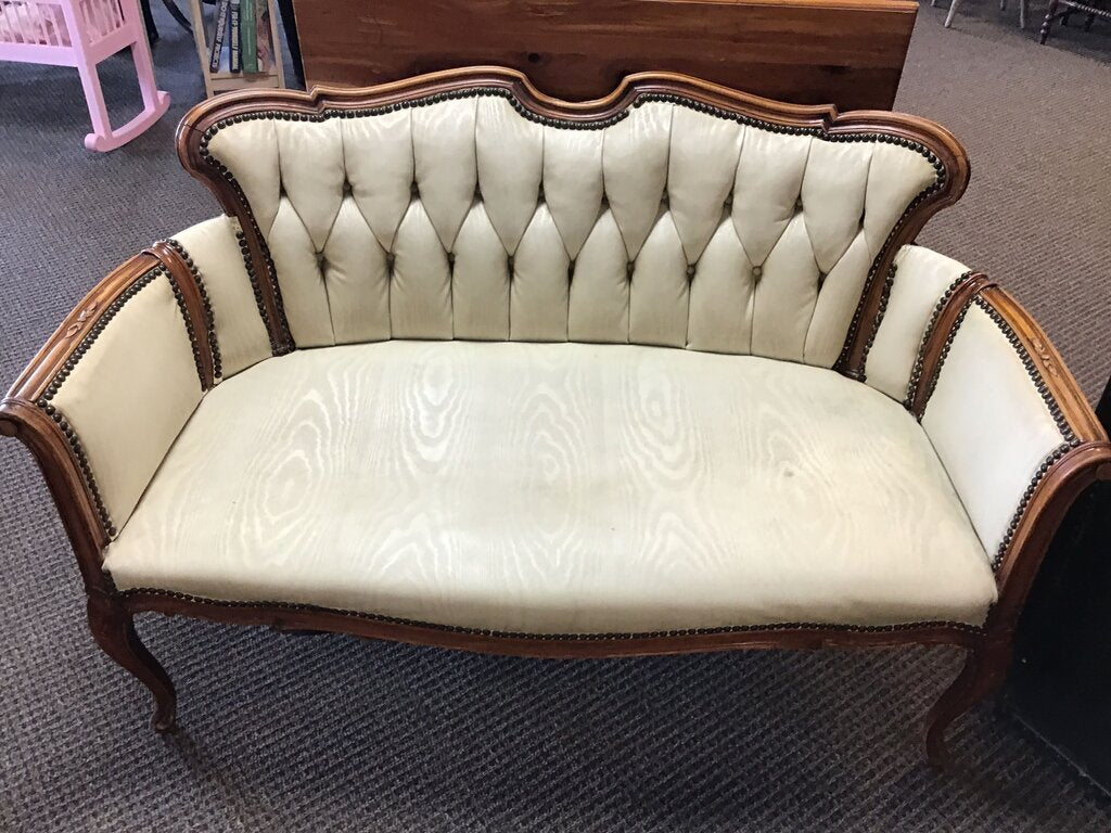 Vintage Upholstered Settee