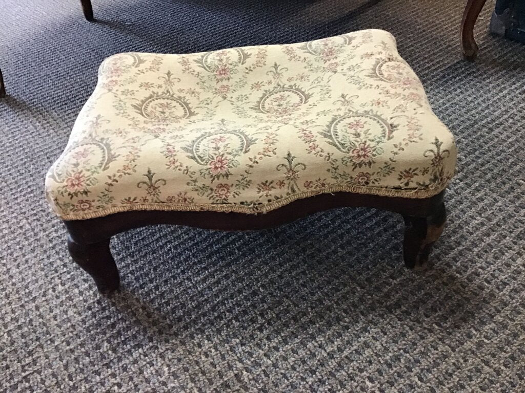 Antique Upholstered Footstool