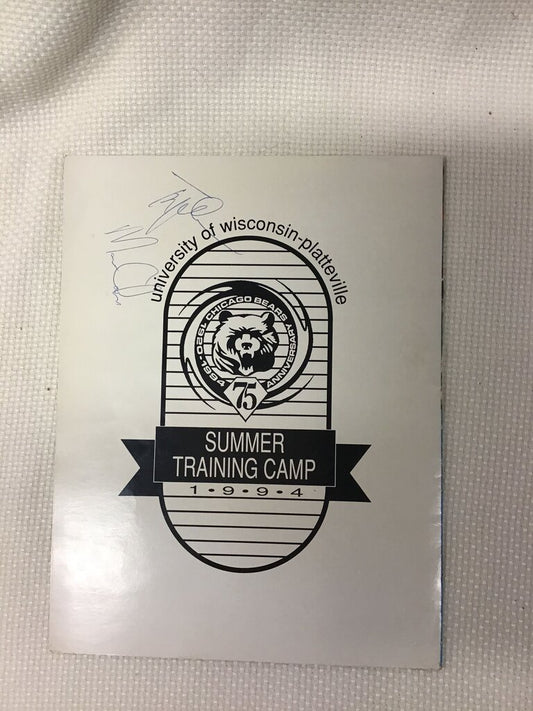 Chicago Bears Summer Training Camp 1994 Program