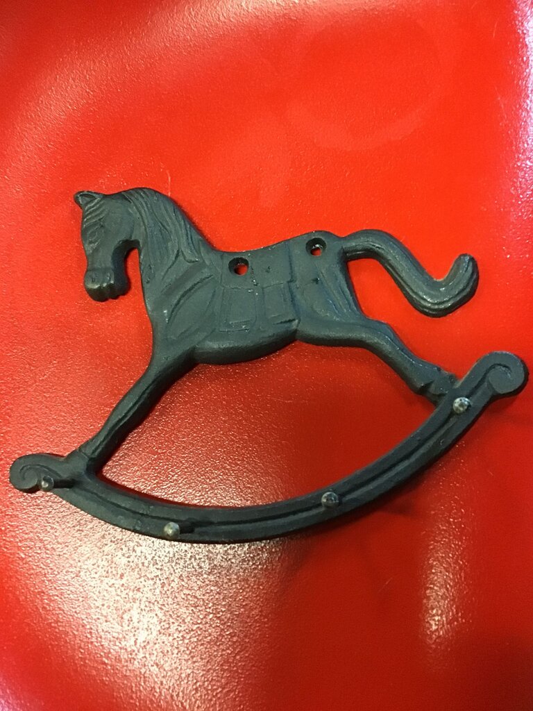 Vintage Cast Iron Rocking Horse