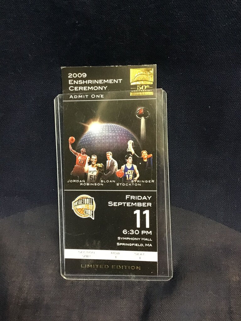 2009 Basketball Hall of Fame Enshrinement Ceremony Ticket