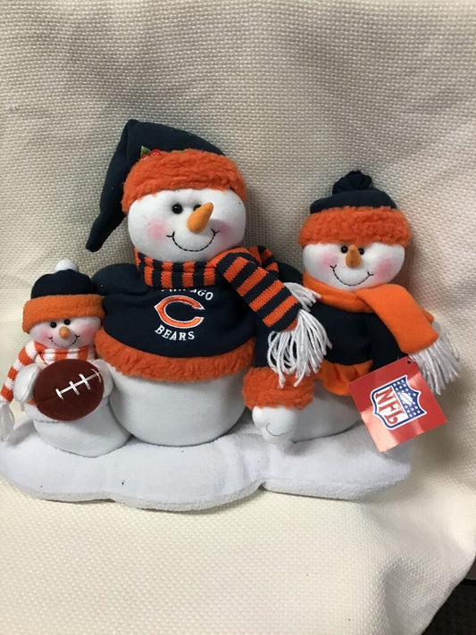 Chicago Bears Snowman Figurines