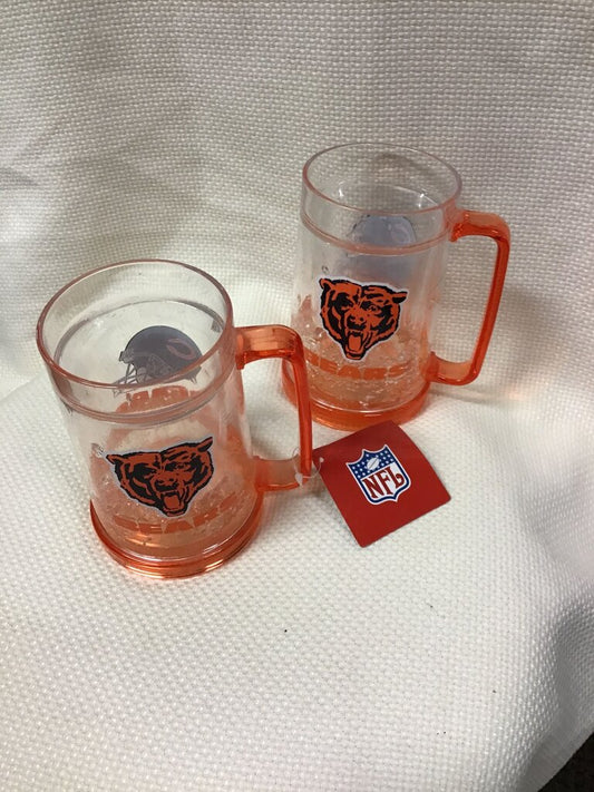 Chicago Bears Plastic Beer Mugs Set of 2