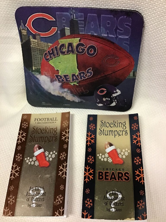 Chicago Bears Stocking Stumpers Quiz Set of 2 & mouse pad