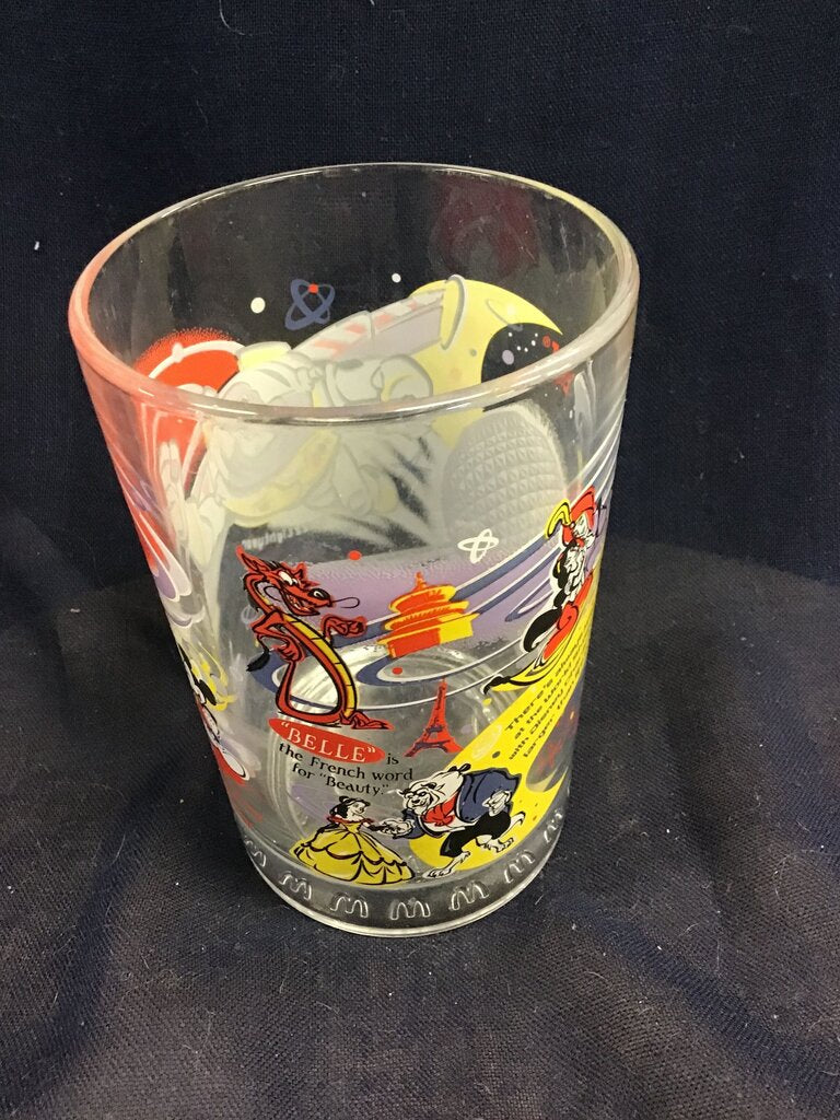 Disney Beauty and the Beast Collectible Glass