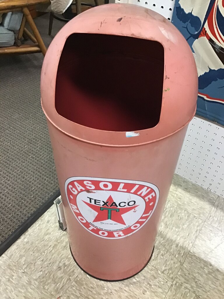Texaco Vintage Gasoline Wastebasket