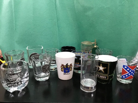 Collection of Vintage Shot Glasses 5$ ea