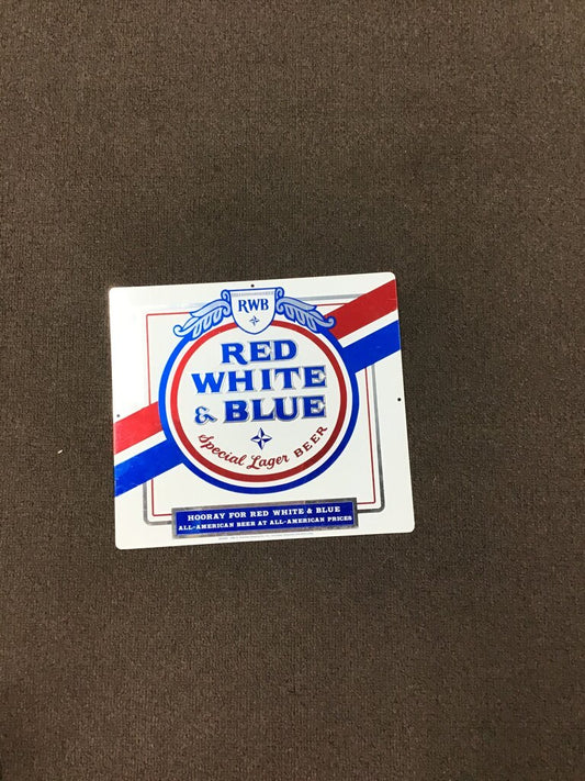 Red White & Blue Special Lager Beer Sign