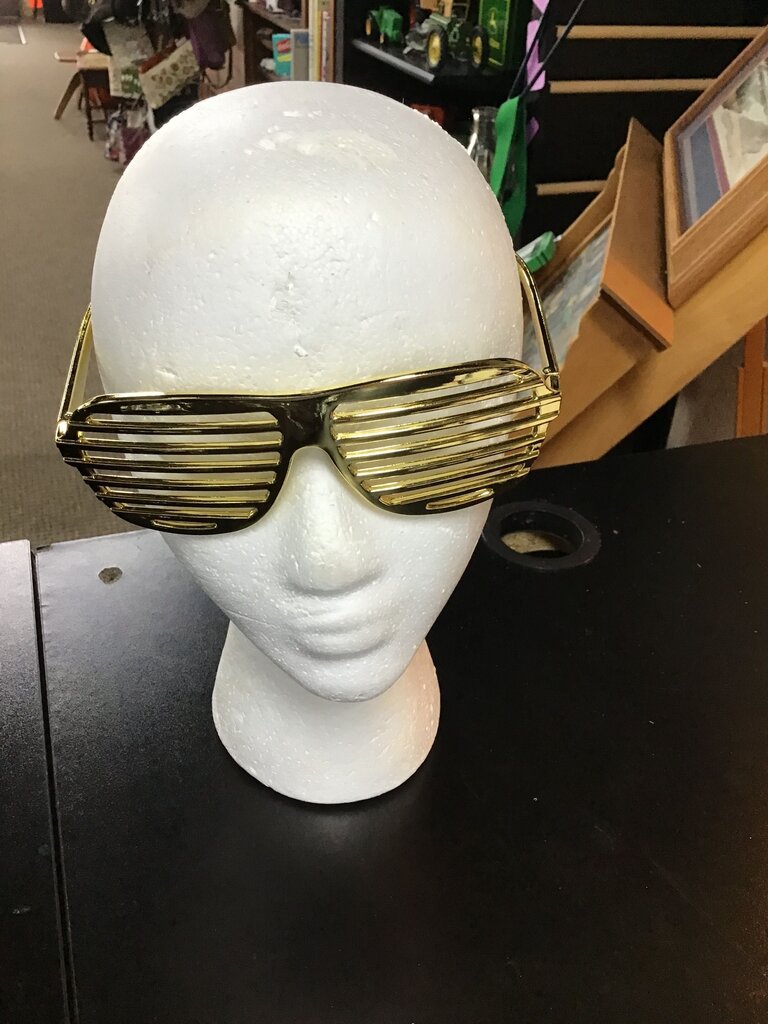 Gold Slatted Sunglasses