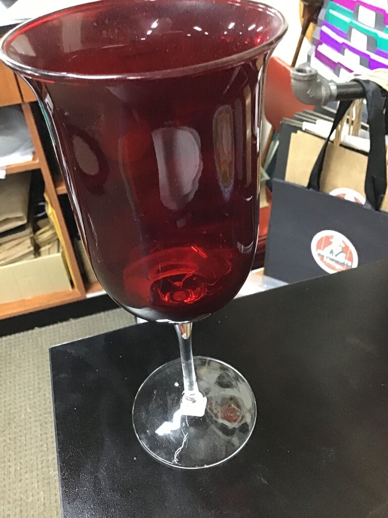 Red Glass Goblet