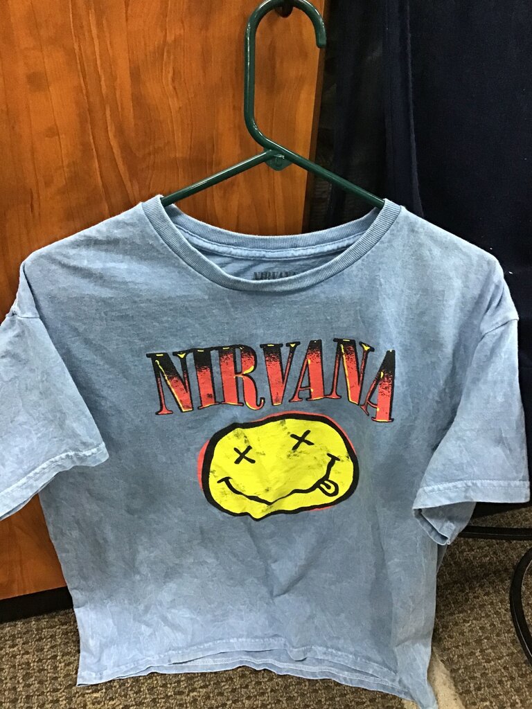 Nirvana Smiley Face Graphic T-Shirt