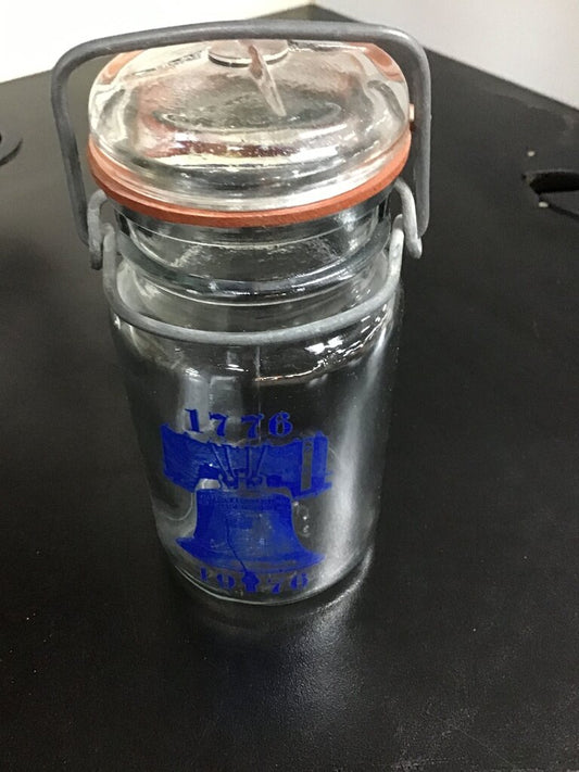 1776 Bicentennial Glass Jar