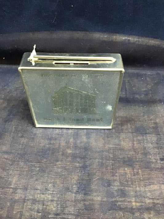 Vintage Coin Bank from Rock Island Bank