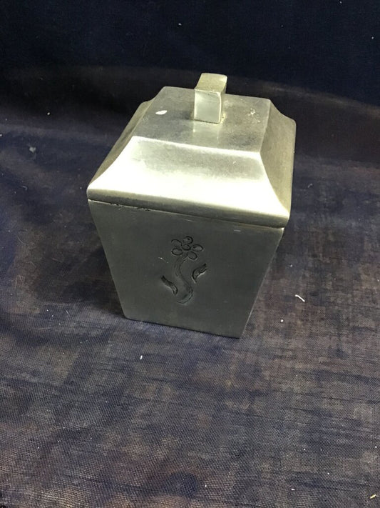 Decorative Square Canister with Lid