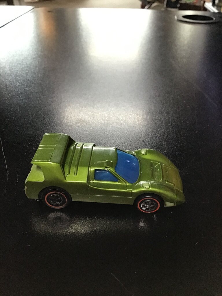 Vintage 1969 Mattel Hot Wheels RedlineSizzler Olive Car