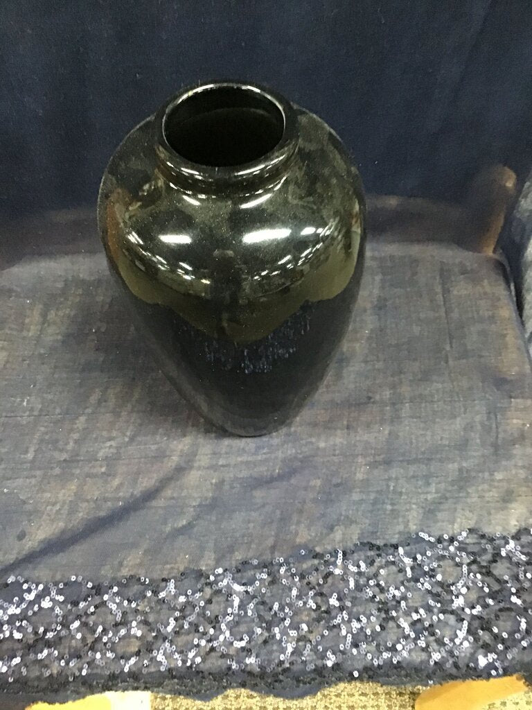 Black Ceramic Vase