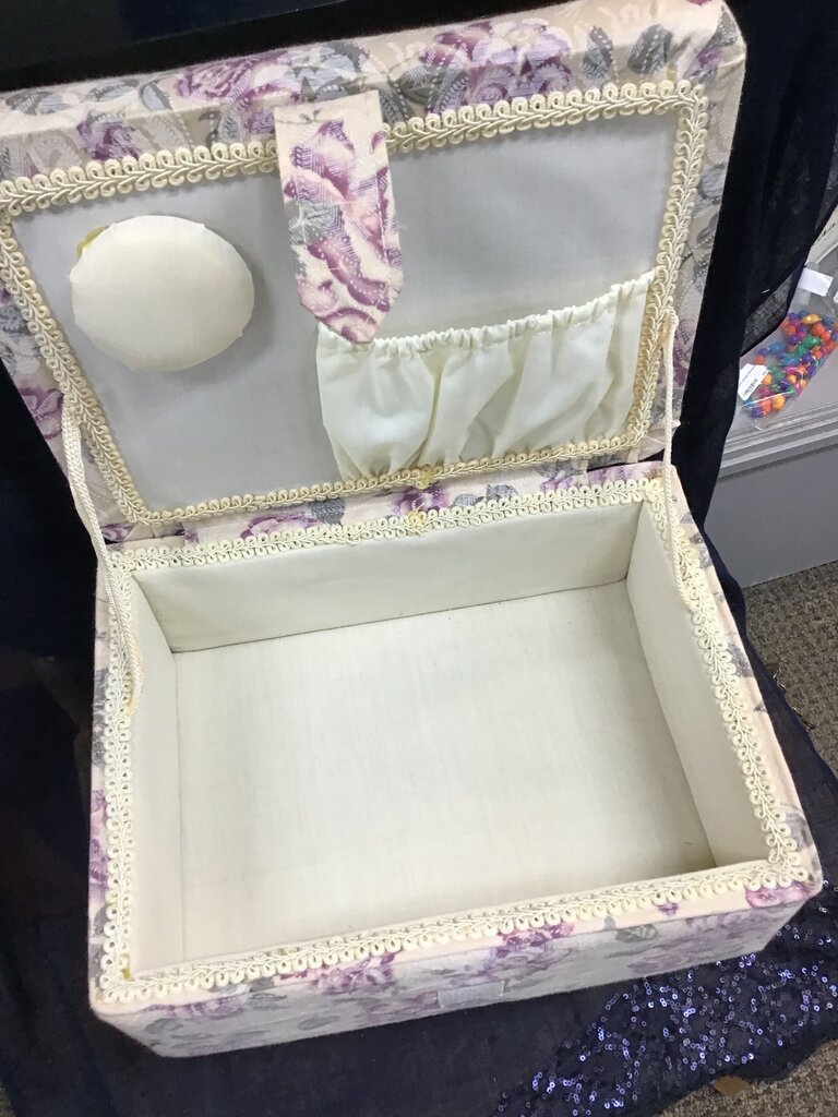 Floral Fabric Storage Box