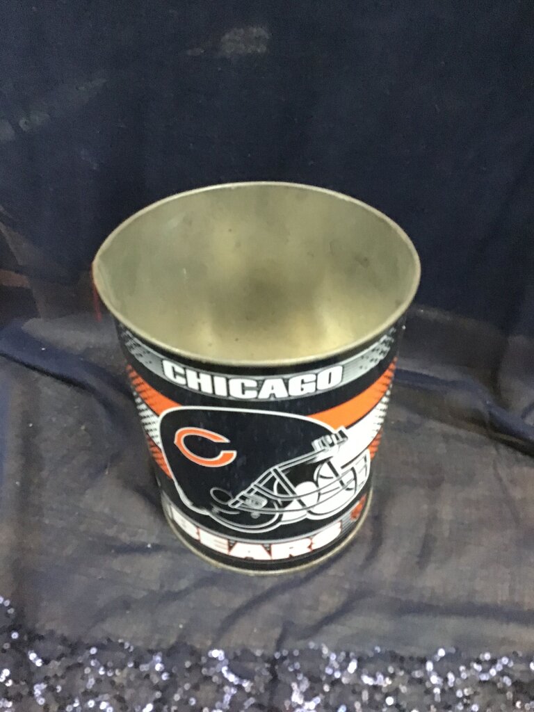 Chicago Bears Vintage Trash Can