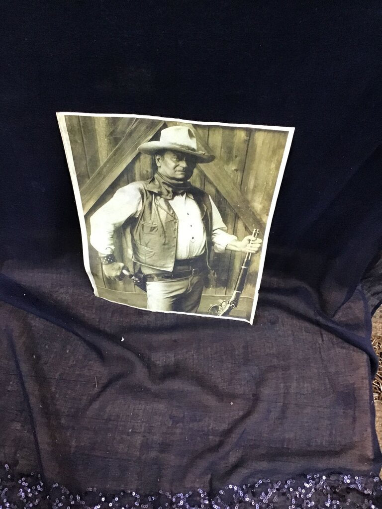 Vintage Cowboy Portrait Print