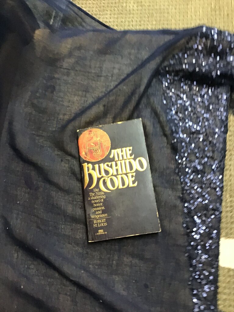 Black Sheer Top with Sequin Detail