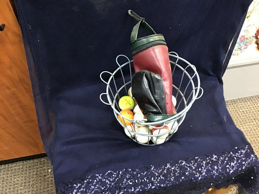 Vintage Golf Ball and Accessory Holder