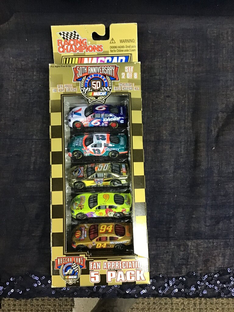 Racing Champions 50th Anniversary NASCAR Die Cast Car Set