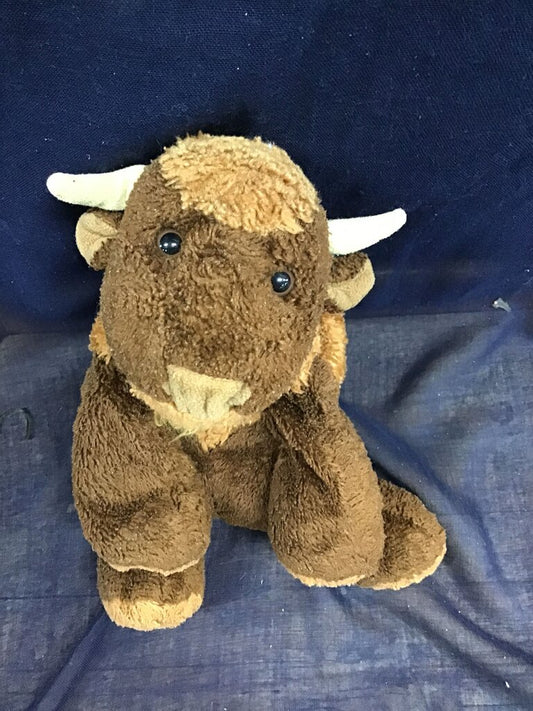 Brown Plush Buffalo Toy
