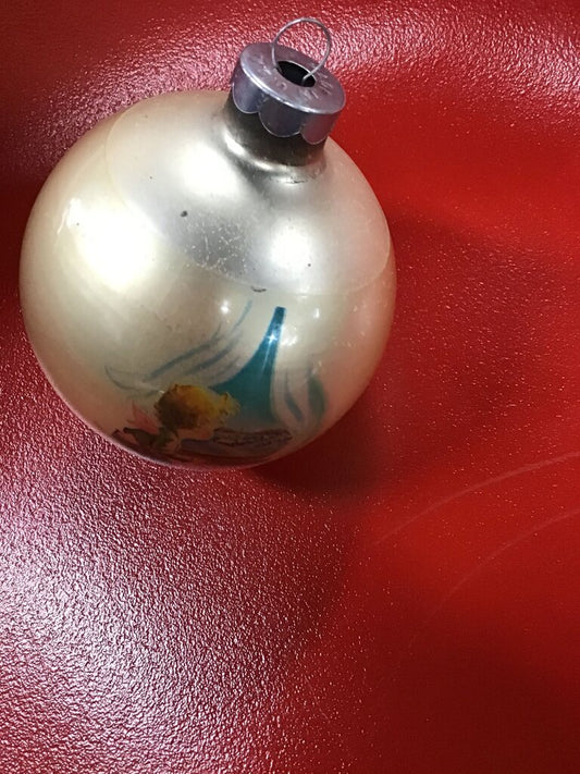 Vintage Glass Christmas Ornament
