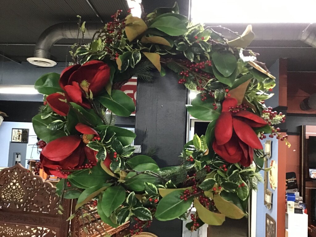 Red Floral Wreath