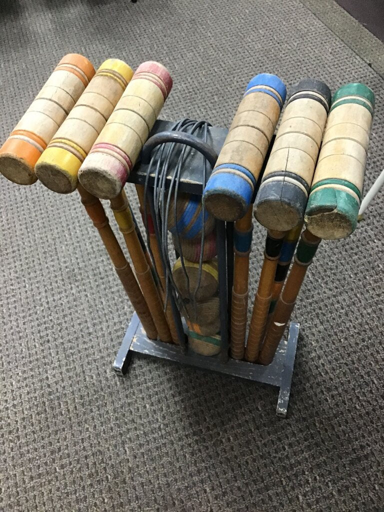Vintage Croquet Set
