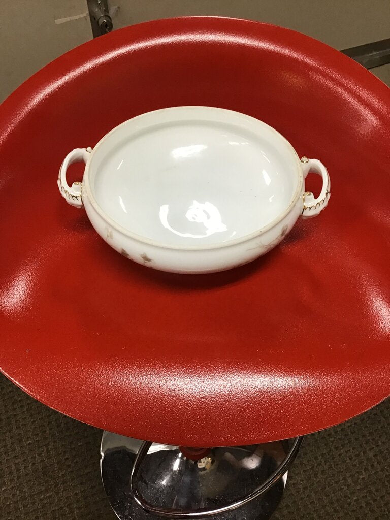 Vintage White Porcelain Serving Dish