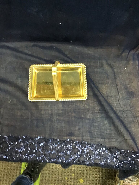 Vintage Gold Plated Serving Tray