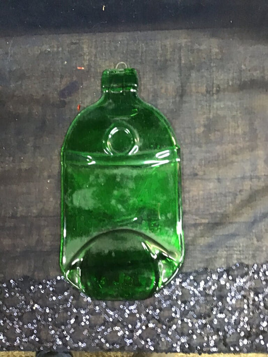 Vintage Green Glass Bottle