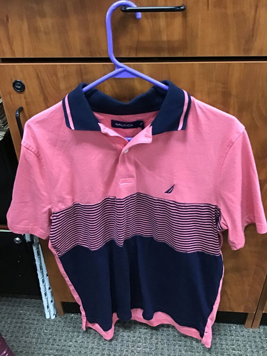 Nautica Men's Colorblock Polo Shirt sz M