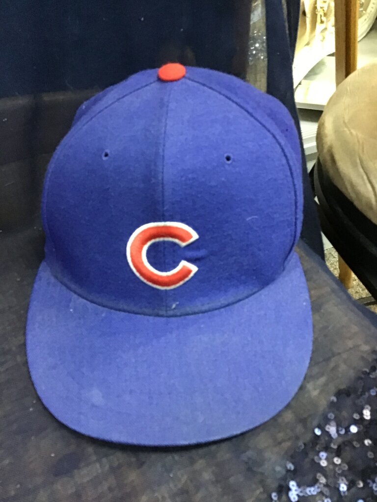 Vintage Diamond Chicago Cubs Wool Fitted Hat sz 7 1/8