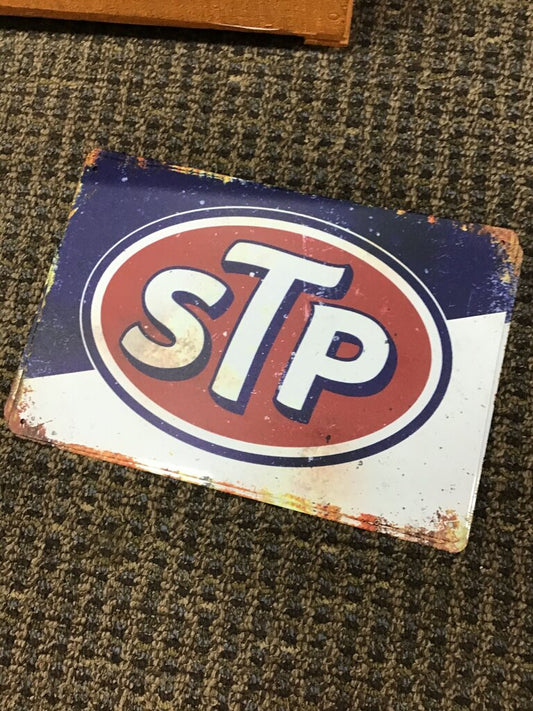 Vintage STP Metal Sign