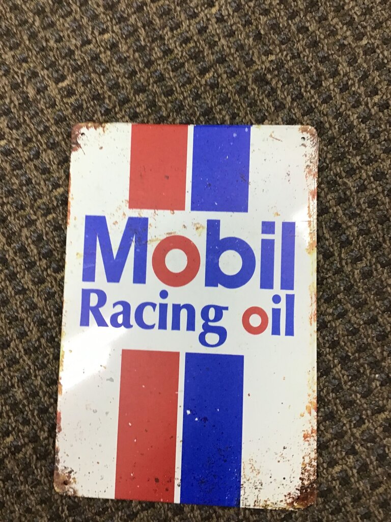 Mobil Racing Oil Vintage Sign
