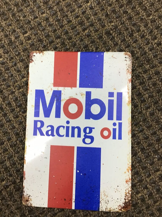 Mobil Racing Oil Vintage Sign