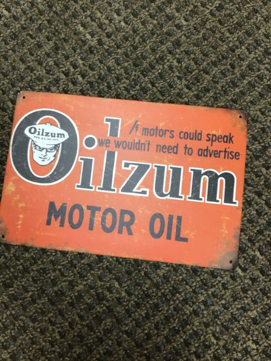 Vintage Oilzum Motor Oil Sign