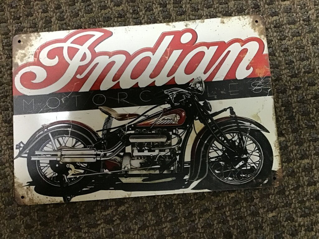 Indian Motorcycles Vintage Sign