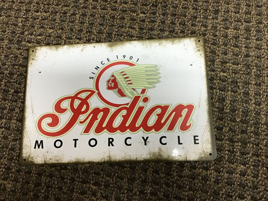 Vintage Indian Motorcycle Sign