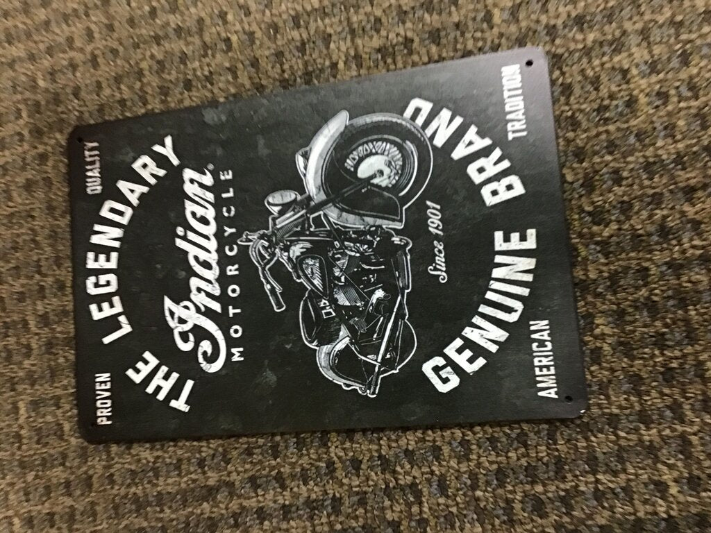 Indian Motorcycle Metal Sign