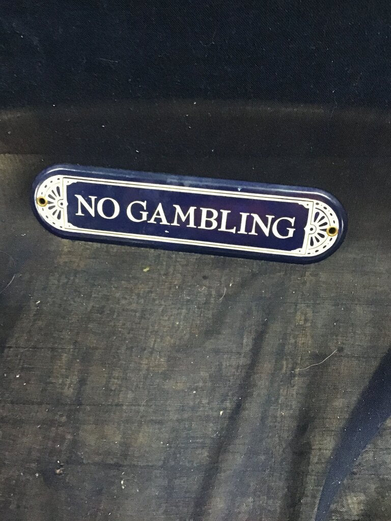 No Gambling Sign
