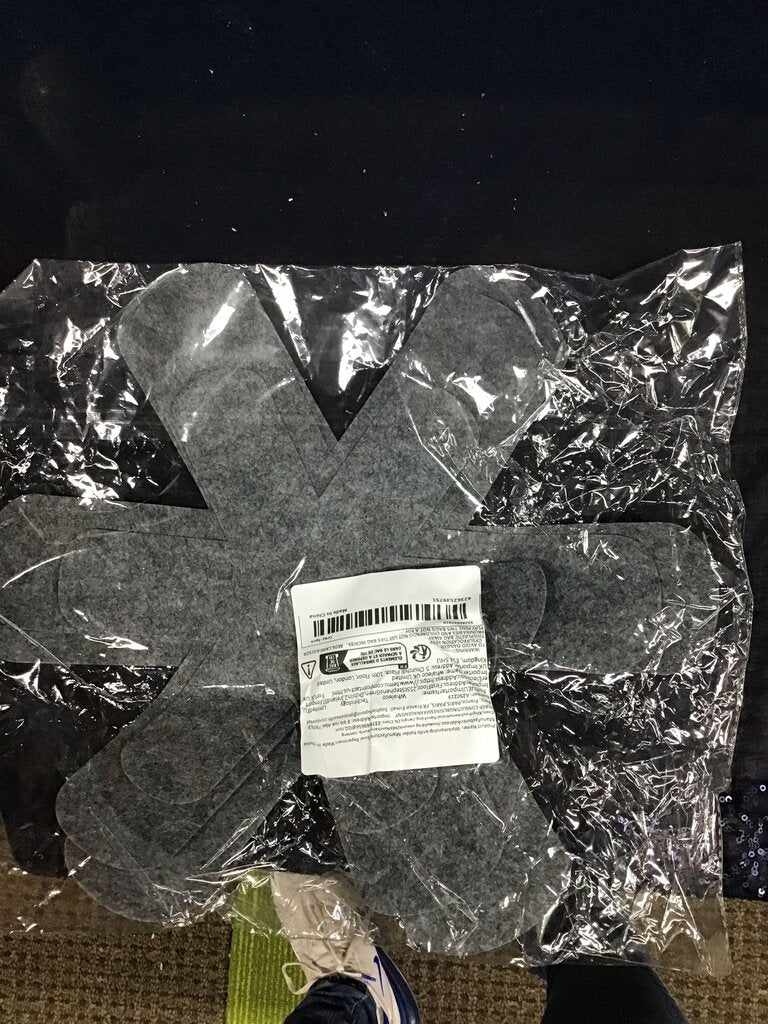 Gray Felt Craft Shapes