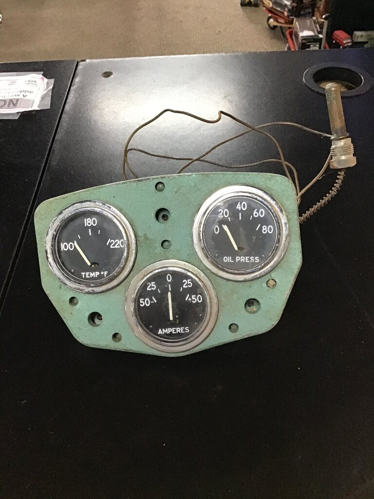 Vintage Dashboard Gauge Cluster